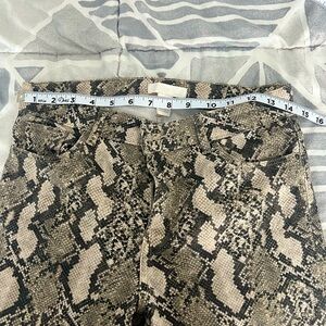 Snake printed jeans